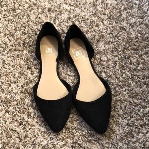 Gap Black Suede Pointy Toe Flats